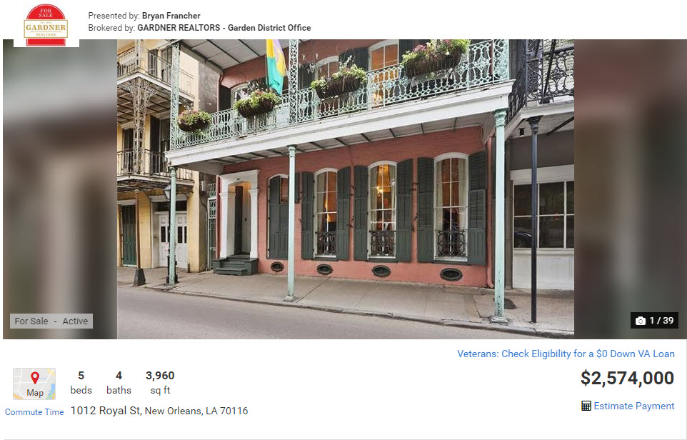 1012 Royal St, New Orleans, LA 70116