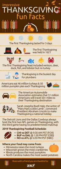 Z57 - 2019 Thanksgiving Fun Facts Infographic