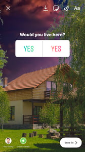instagram sticker for stories - poll